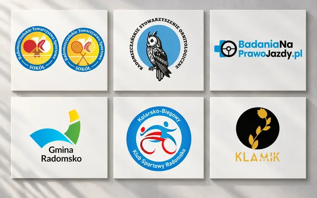 Logotypy klubów, instytucji i firm zaprojektowane w Produkcji Grafiki